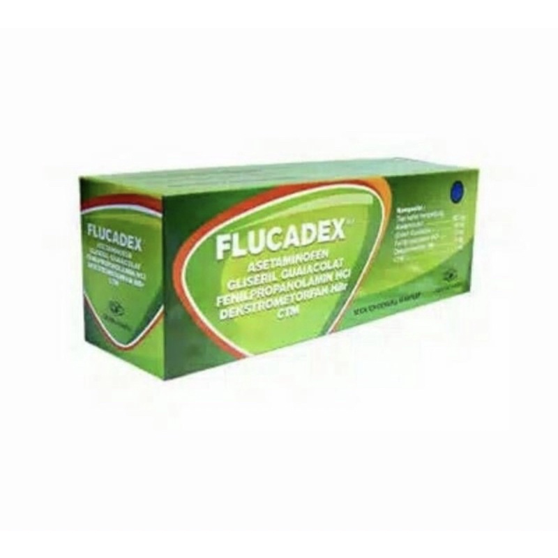 Flucadex strip 10 tablet ( obat batuk flu panas harga ekonomis )