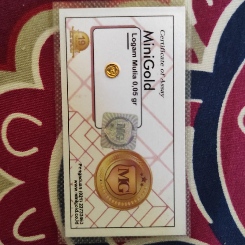 (COD) Emas Minigold 0.05 gram