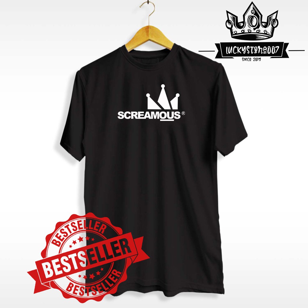 TERMURAH KAOS SCREAMOUS DISTRO PREMIUM / KAOS PRIA SCREAMOUS /TSHIRT SCREAMOUS