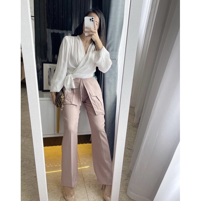 Bella Pocket Pants / Bella Pocket Pants Big Size / Baggy Pants / Celana Panjang Wanita / Pant Palaso