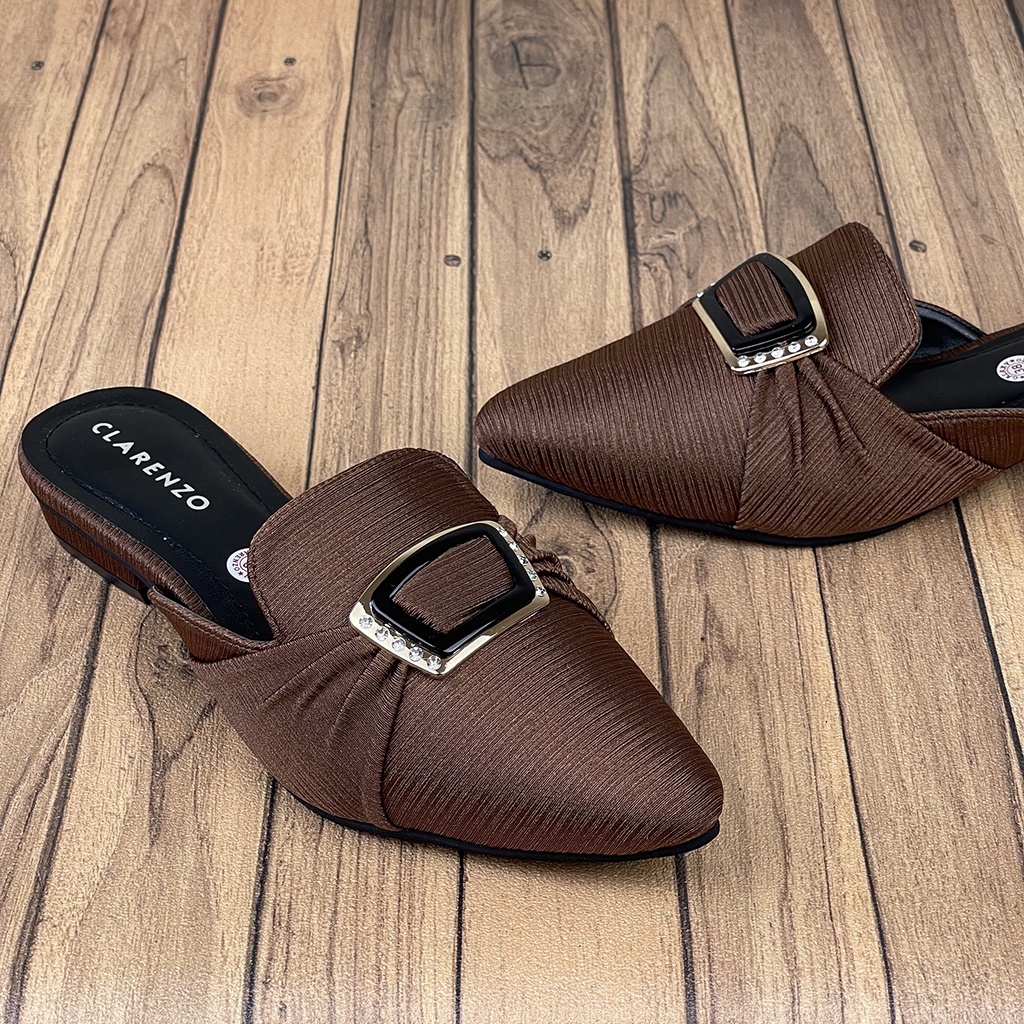 Sepatu Wanita Slip On Mules Acecoris Import CH49 ~ CLARENZO