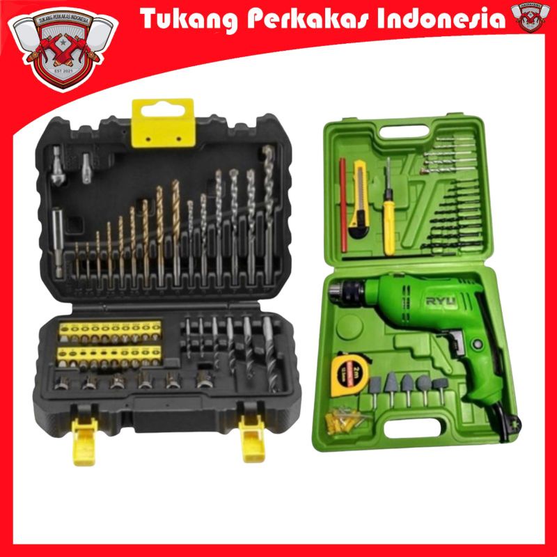 RYU MESIN BOR KOPER 13MM SET MATA BOR MATA OBENG 50PCS STANLEY