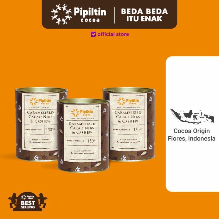 

Jual Package 3 Can Caramelized Nibs & Cashew