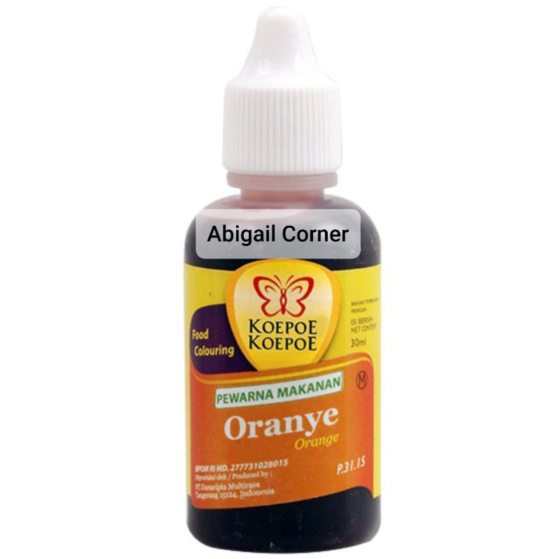 

Abigailcorner - Koepoe Koepoe | Pewarna Orange (30 ml)