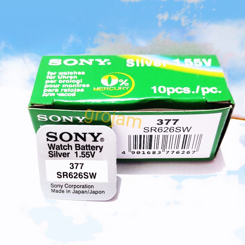 Baterai Sony SR626SW 377 SR626 626SW 626