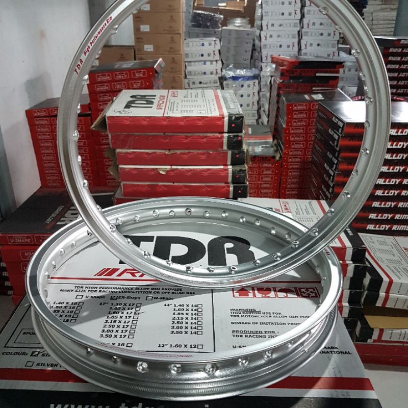 VELG TDR ER SHAPE SILVER 140 RING 17 ORIGINAL TDR
