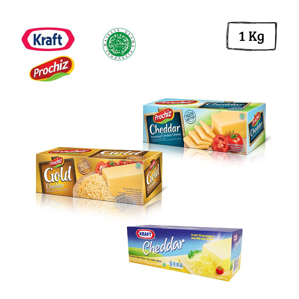 

Keju KRAFT/PROCHIZ 1kg [Repack]