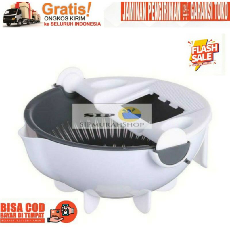 Wet Basket Vegetable Cutter Parutan Pemotong Sayur Serbaguna 7in1 / Alat Potong Kentang Sayur Multifungsi Pengiris Parutan Mangkok / KERANJANG SARINGAN PEMOTONG SAYUR BUAH / PARUTAN KEJU SERBAGUNA / WET BASKET VEGETABLE CUTTER