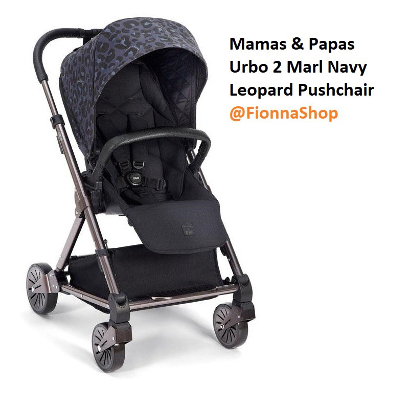 Marl Navy Leopard Pushchair 