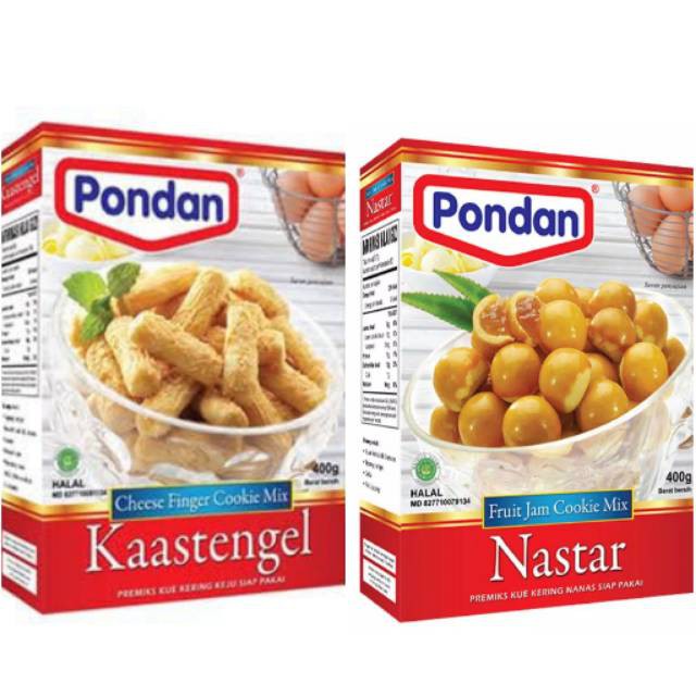 pondan premiks kue kering nastar kastengel box 400 gram