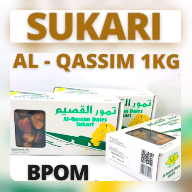 

Kurma SUKARI Al Qassim 1Kg BPOM