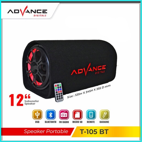 Speaker Aktif Bluetooth Advance TP 105 BT 12 inch Subwoofer