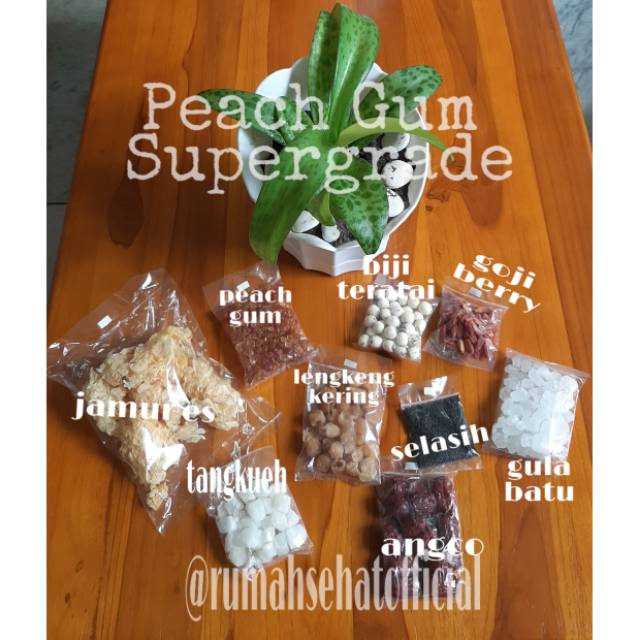 

Peach Gum Grade Super (bahan utk 3.5 - 4 ltr)