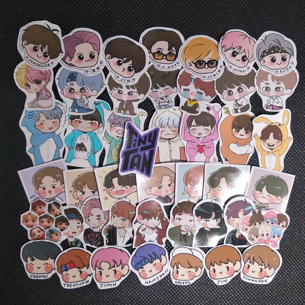 

45 pc STIKER TEMA TINYTAN (uk S) | STICKER GLOSSY AESTHETIC | STICKER TUMBLR | STIKER HP | STIKER LAPTOP | STIKER LUCU