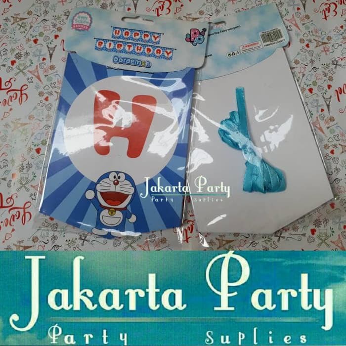 Banner Karakter Doraemon / Bunting Flag / Party Flag / Baner