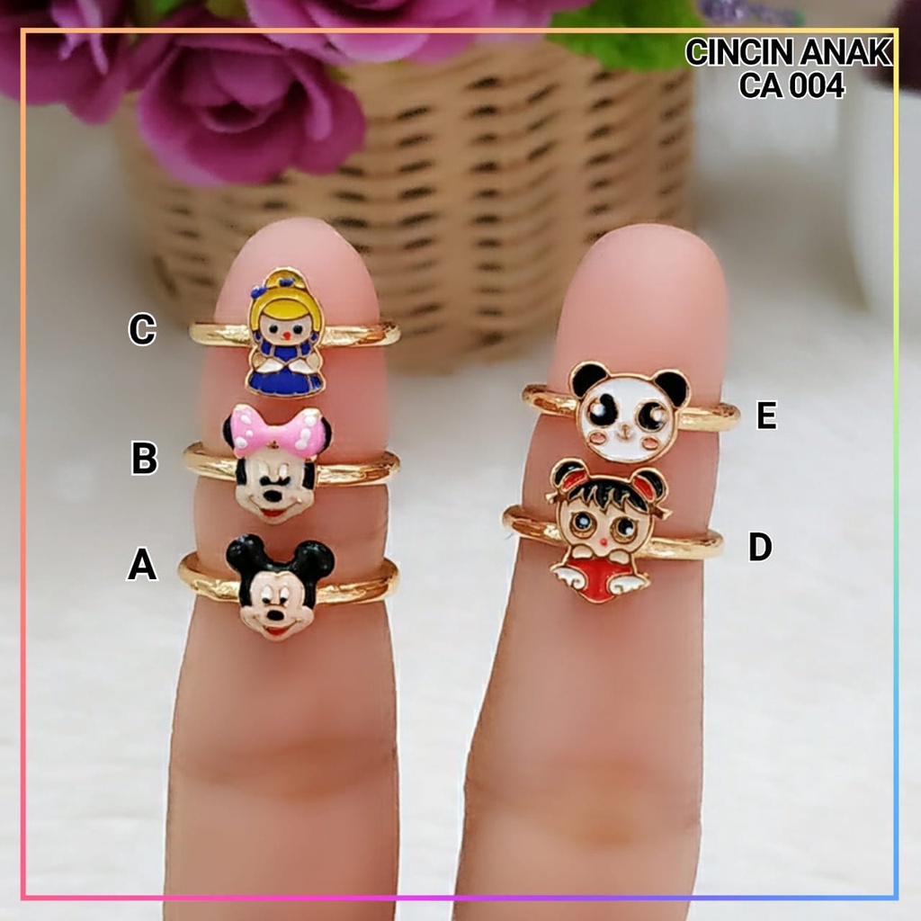 Cincin xuping cincin anak karakter lucu MK murah lapis emas gold CA 004