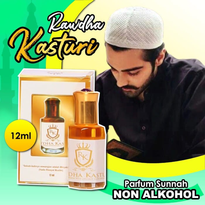 Parfum Kasturi Rawdha Minyak Wangi Kasturi Original Asli Arab Kualitas Kijang Kuning Kasturi Terbaik