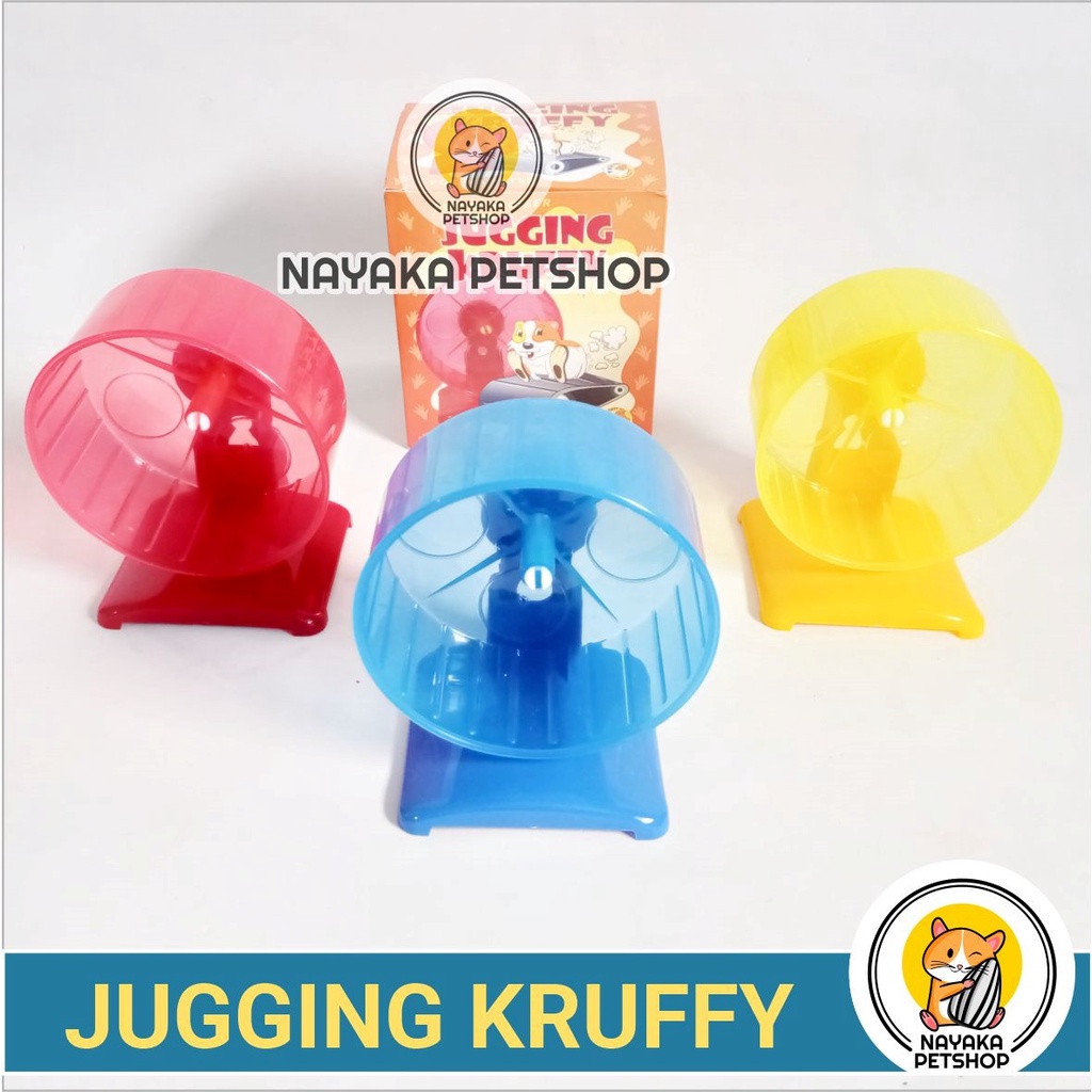 Jugging Kruffy Kincir Hamster Jogging Wheel Running Ball Roda Rolling Exercise