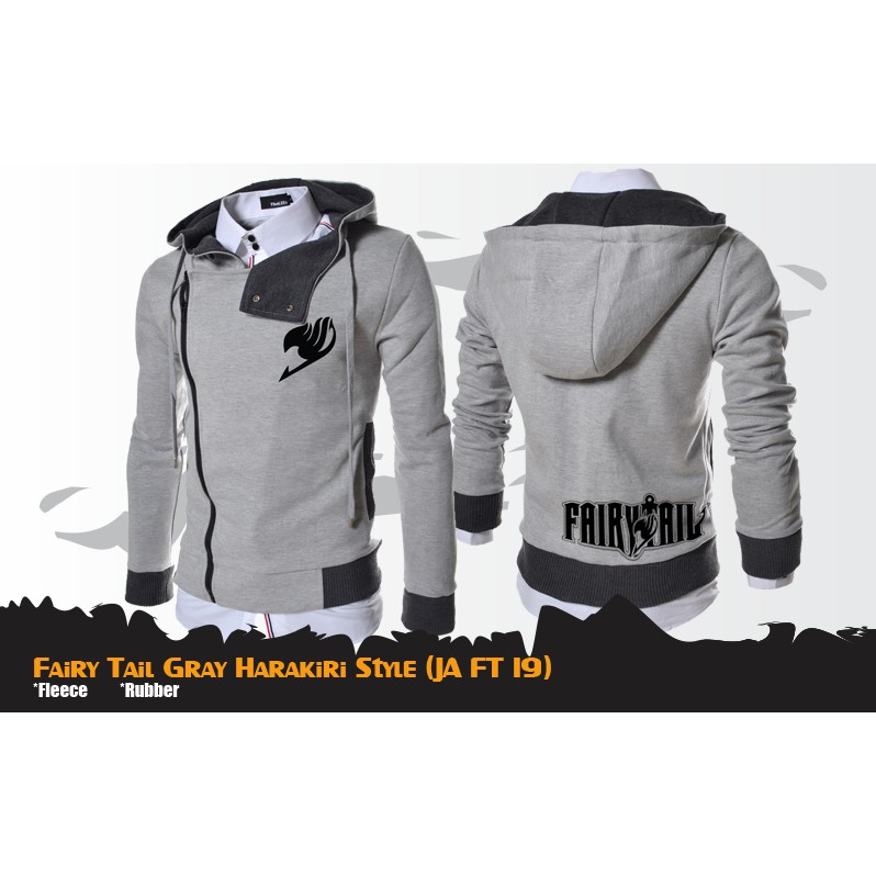 Jaket Fairy Tail Harakiri Style Anime - Grey