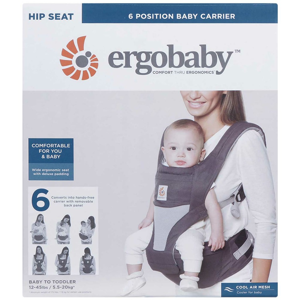 Ergobaby Hip Seat Cool Air Mesh Carrier