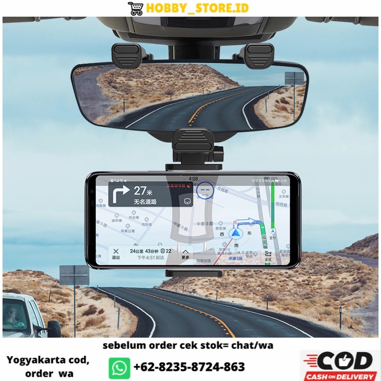 Car Holder Smartphone Spion Mobil Rearview Bracket