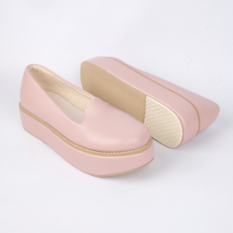 [SIAP KIRIM] BRShoes69 Pink Sepatu Wedges Casual Wanita