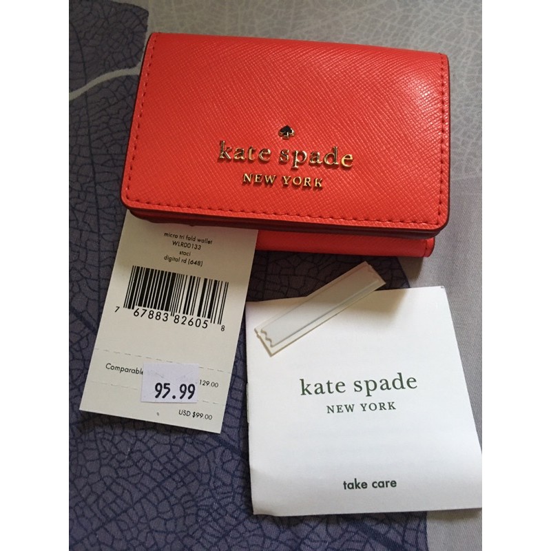 Preloved Dompet Mini Kate Spade warna Merah Authentic Original
