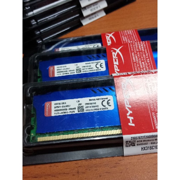 ram memory pc 8gb ddr3 pc-12800U gaming hyper x fury longdimm for khusus pc amd