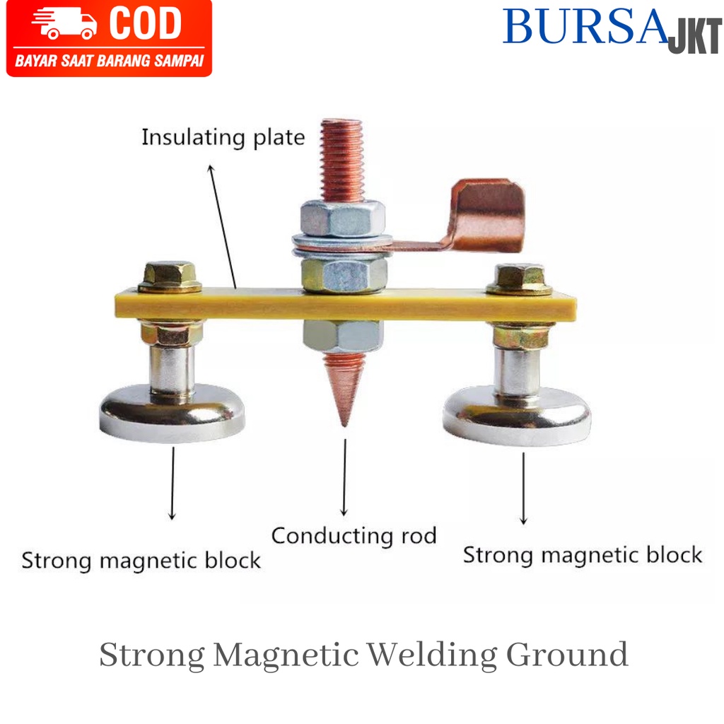 KLEM TANG LAS LISTRIK MAGNET WELDING GROUND SINGLE DUAL HEAD