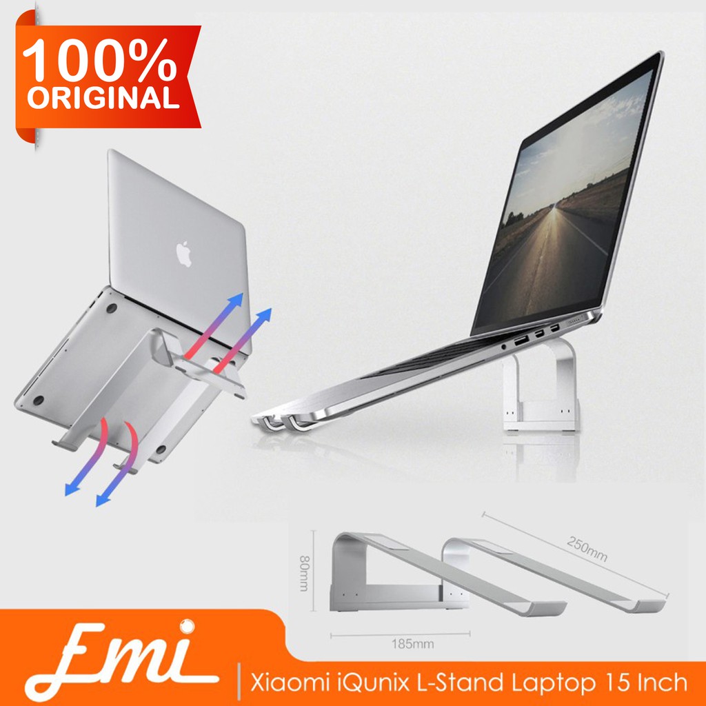 Xiaomi iQunix L-Stand Laptop Holder Aluminium 15 Inch - silver