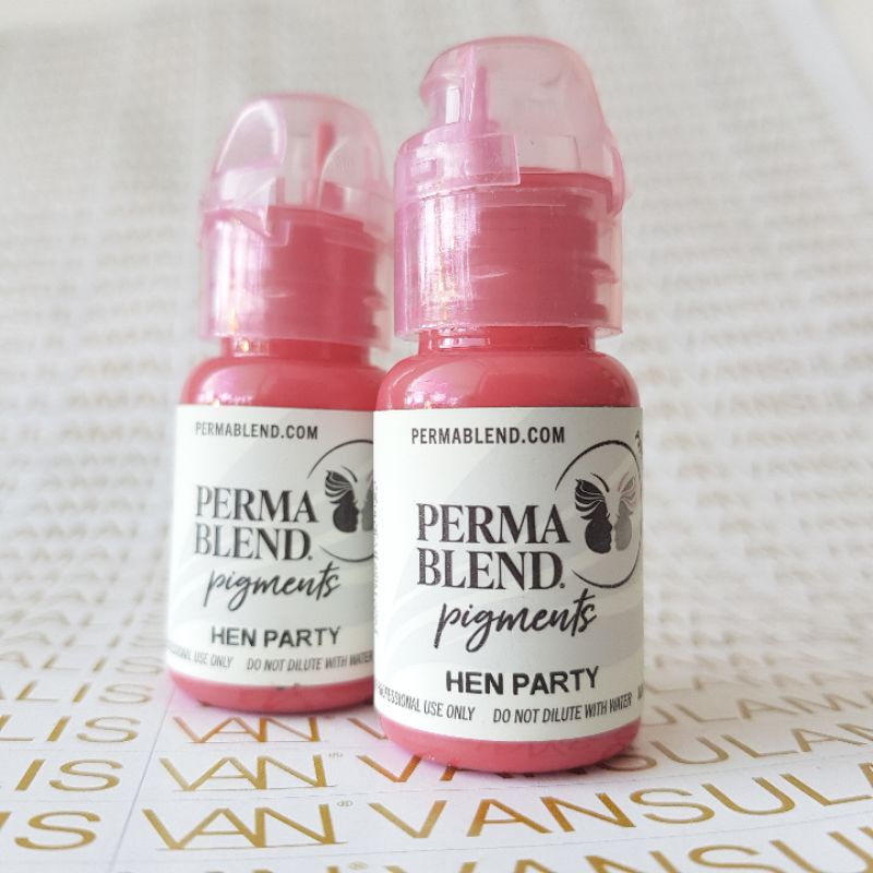 TINTA SULAM BIBIR PERMABLEND - HEN PARTY ORIGINAL MADE IN USA 15ml