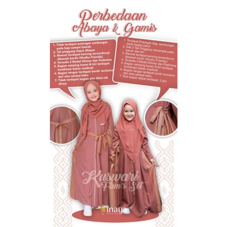 Girl Gamis Kuswari by Inaya Exclusive ORI size XXS - S