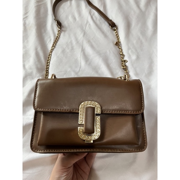 preloved tas sling coklat ala mj marc jacobs
