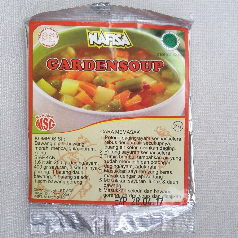 

Nafisa Bumbu Sayur Sop / Garden Soup
