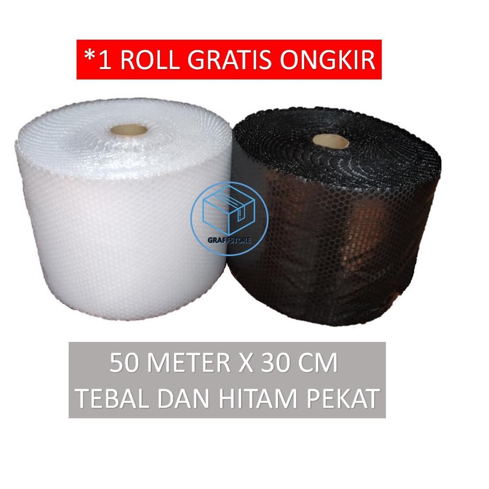 

[(BAYAR DITEMPAT) bubblewrap 50 meter x 30 cm plastik bubble tebal pekat lentur bubble wrap