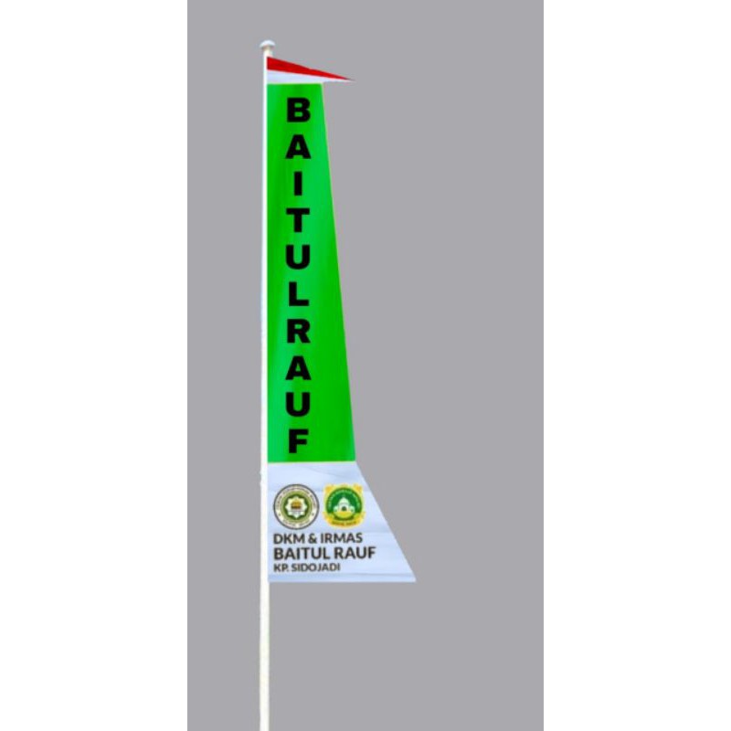 umbul umbul custom logo bebas ukuran 5 meter