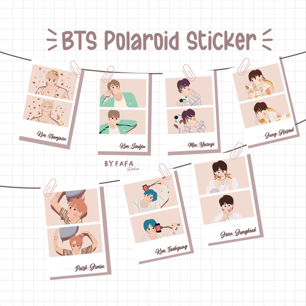 

bangtan persona polaroid sticker