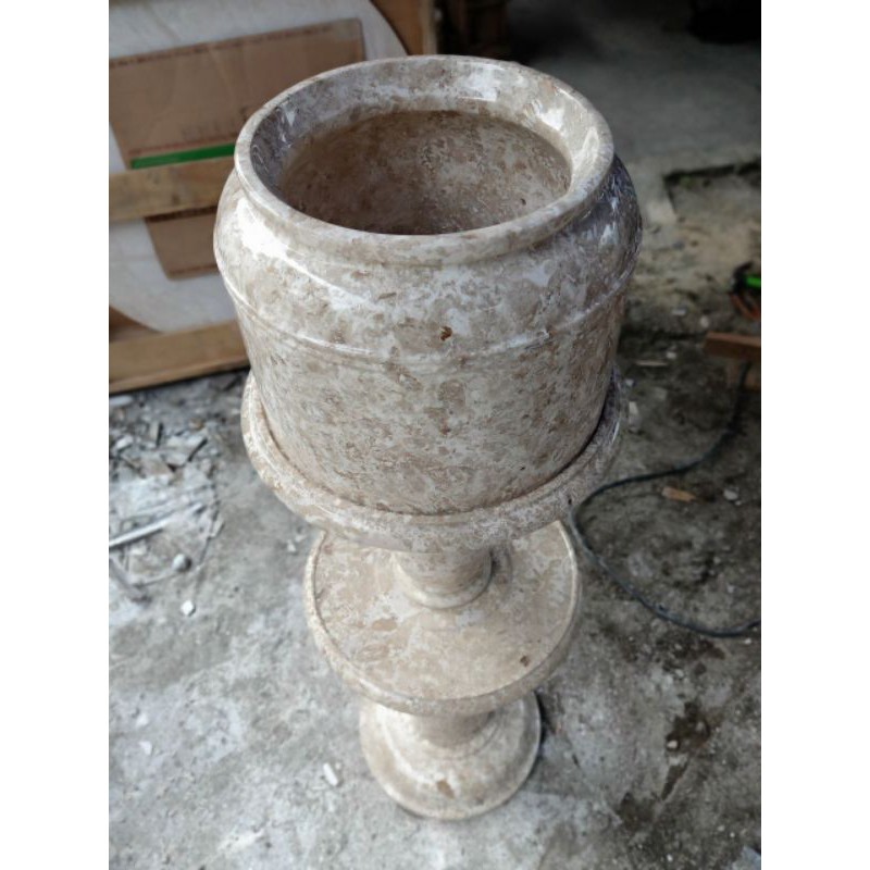 Guci Galon Marmer Air Minum dan Dudukan