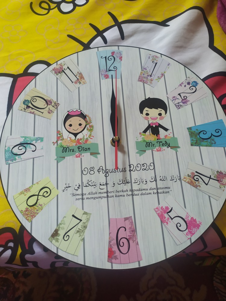 Jam Dinding Murah Kado Pernikahan Souvenir Dekorasi