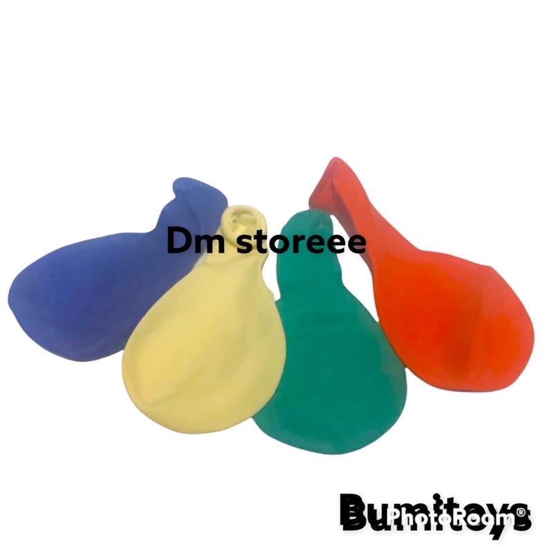 balon polos 8inc cap bohlam mas / balon latex / balon pesta / balon ulang tahun