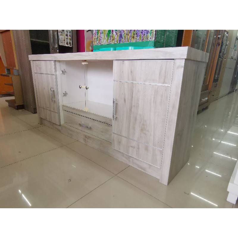 Diswar tv kayu  HPL lemari tv hpl promo