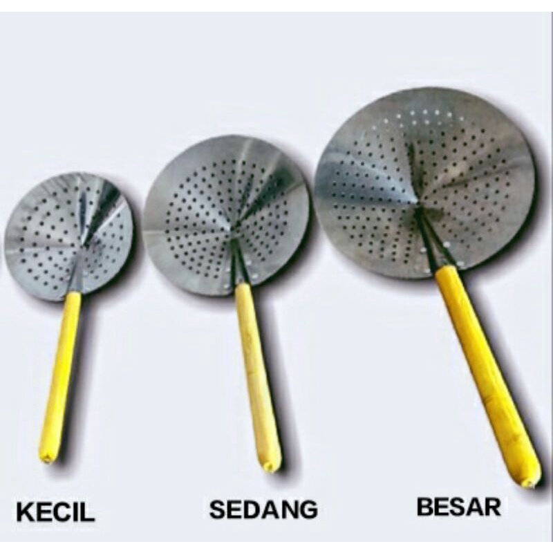 Serok Penggorengan stainless ganggang kayu / Serok / Serok Gorengan