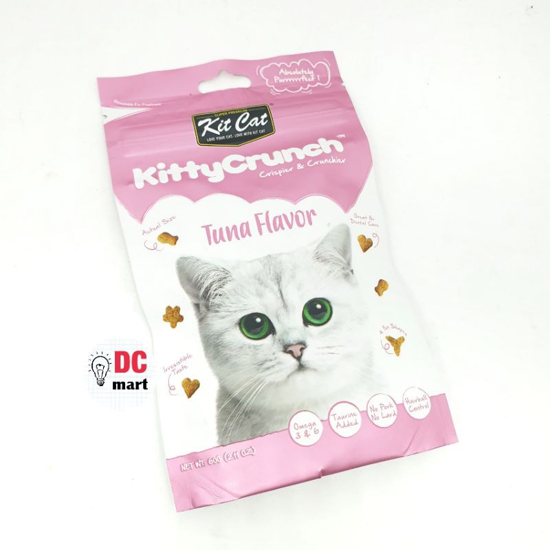 Snack Kucing KITTY CRUNCH KIT CAT - Snack Kering Kucing 60Gram