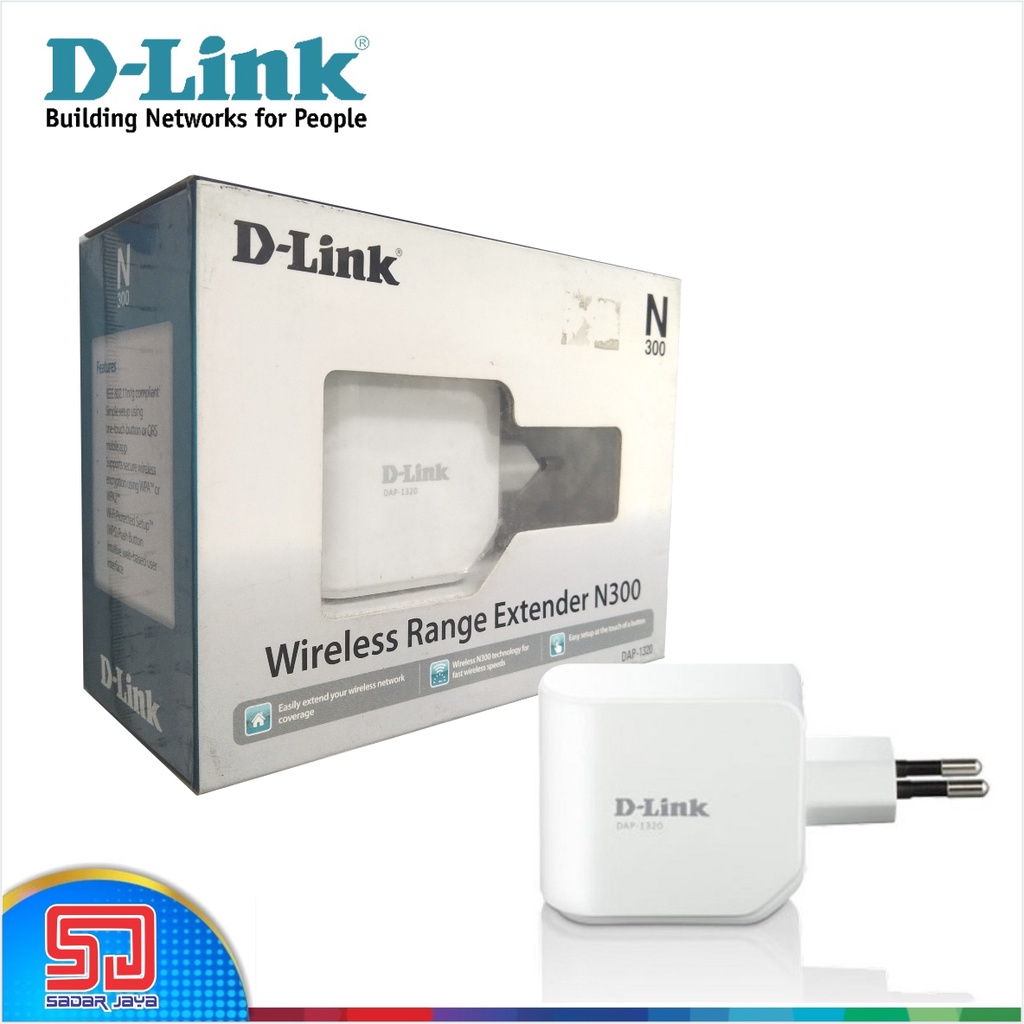 D-Link DAP-1320 Wireless Range Extender Repeater N300 Mbps