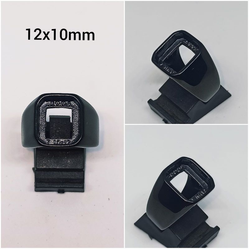CINCIN/RING TITANIUM RR/BA KOTAK 12x10 HITAM