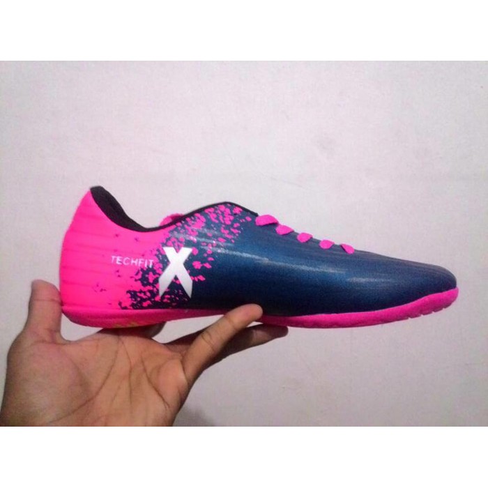 BEST sepatu futsal adidas x blue pink