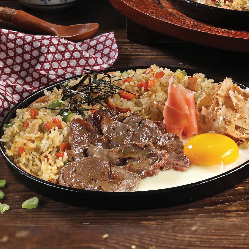 

Beef Yakimeshi Reguler [Zenbu Menu]
