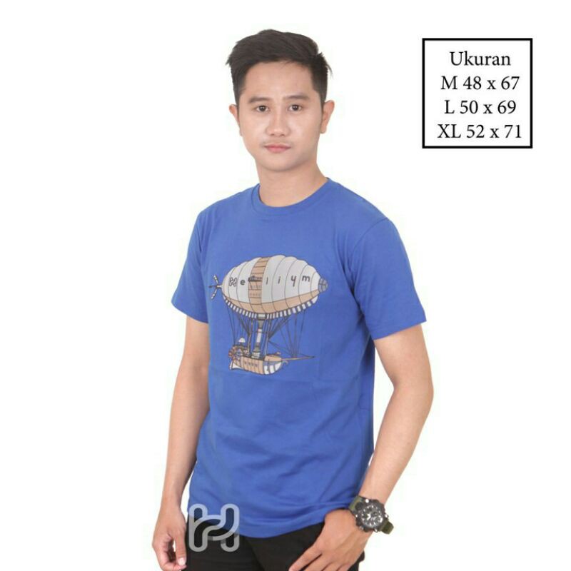 (PROMO) T-SHIRT ORIGINAL HELIUM BIRU LENGAN PENDEK KAOS DISTRO ORIGINAL KAOS DISTRO BANDUNG KAOS