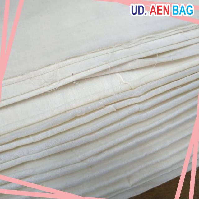 Kain Bahan Blacu Belacu Putih Tebal Grade A Rapat Spesial L.150 / 50 cm di iskstore