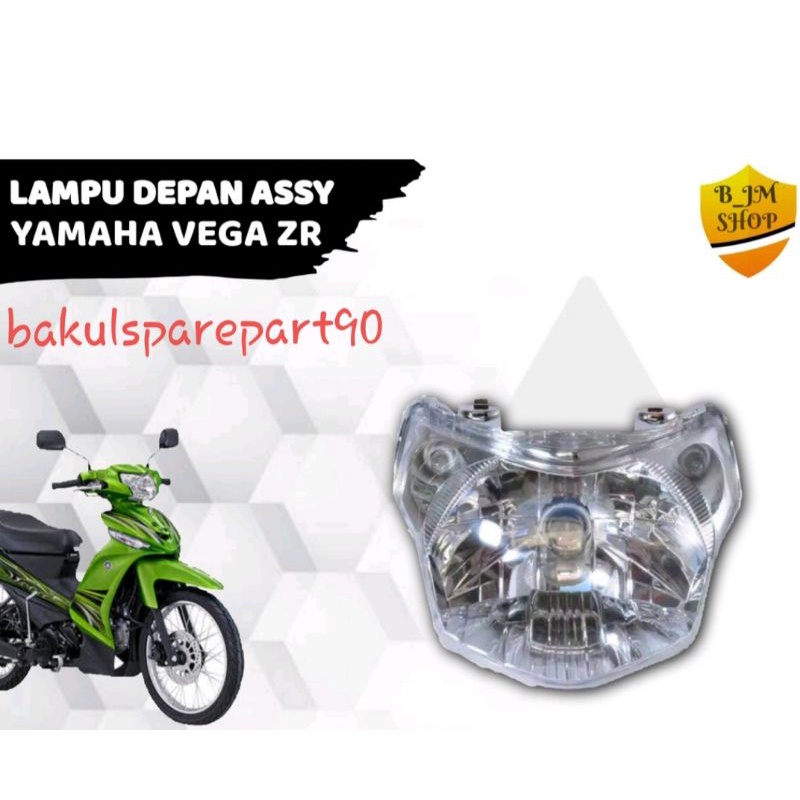 TGP Reflektor Lampu Depan Yamaha Vega ZR / Headlamp Yamaha Vega ZR set  / Reflektor Set plus Dop Yam